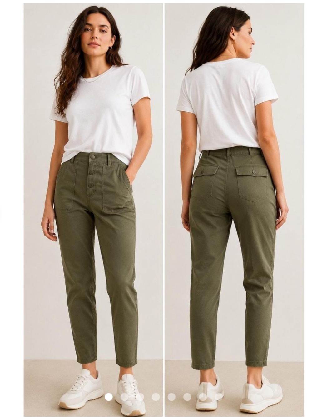 American Eagle Women’s Army Green Utility Pants Size 10